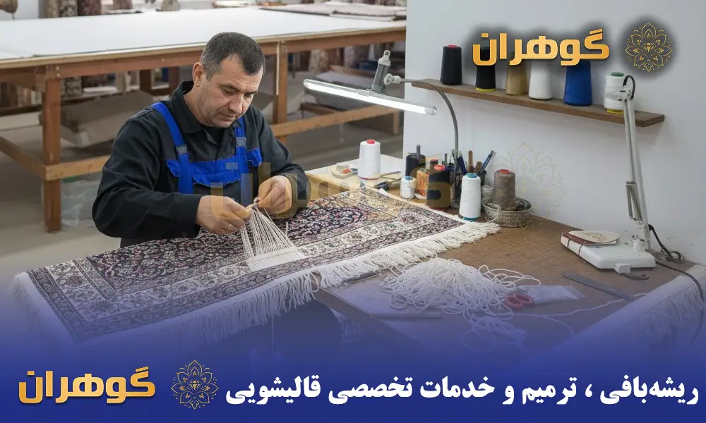 ریشه‌بافی و خدمات تخصصی قالیشویی